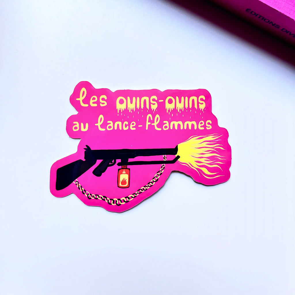 Stickers « Lesouins-ouins au lance-flammes »