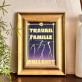 Print « Travail Famille Bullshit » - format A6 unique