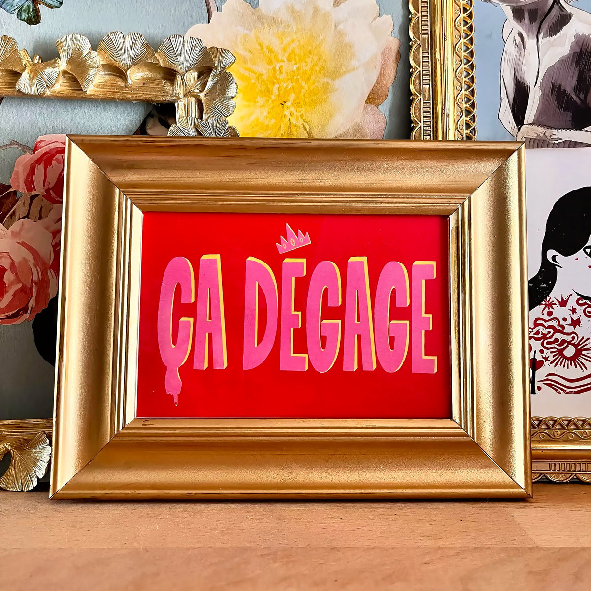 Print « Ça dégage » - format A6 unique