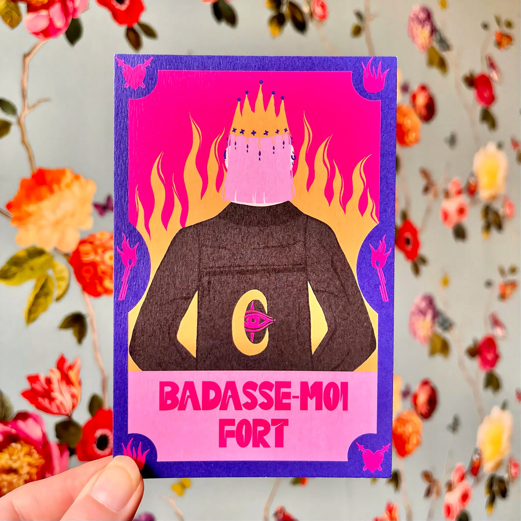 Print « Badasse-moi fort » - format A6 unique