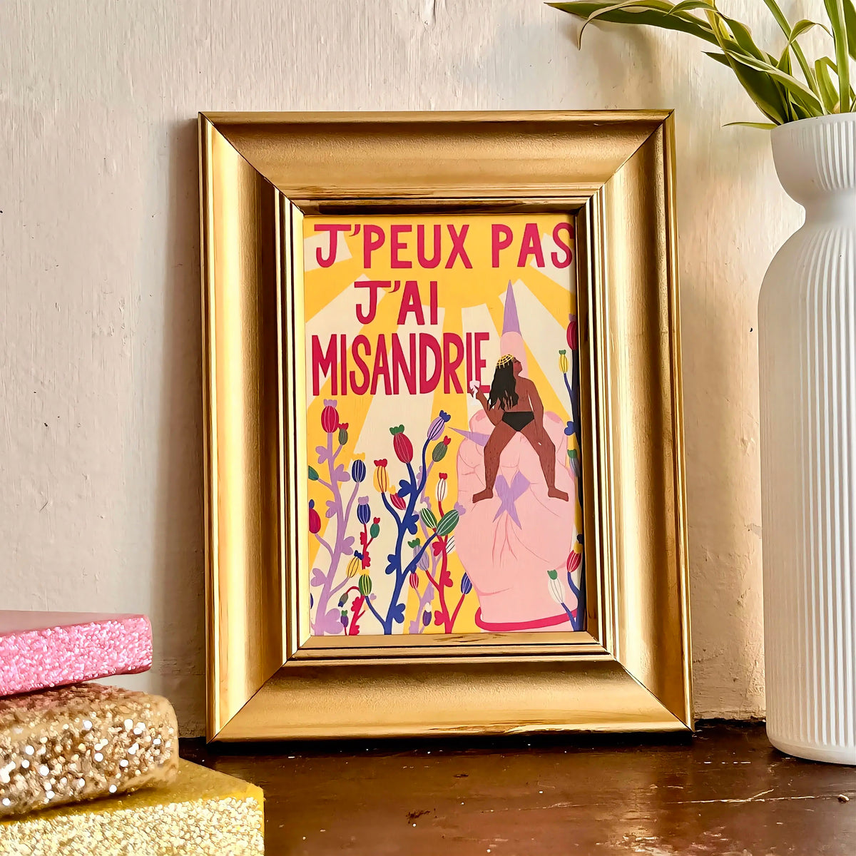 Print « J’peux pas j’ai misandrie » - Format A5 / A6 au choix