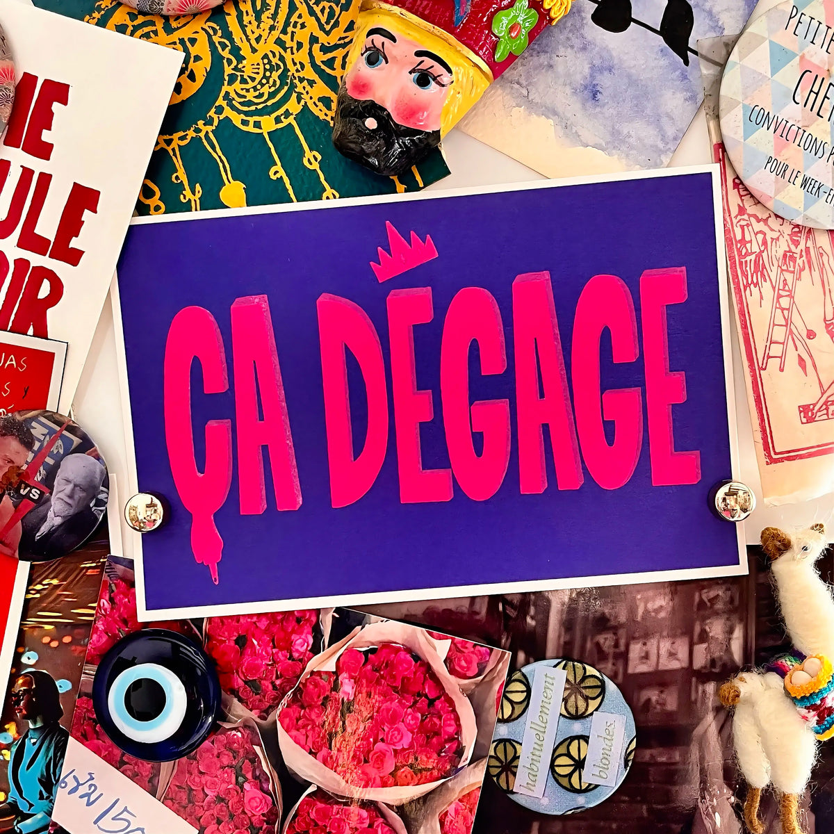 Print « Ça dégage » - format A6 unique