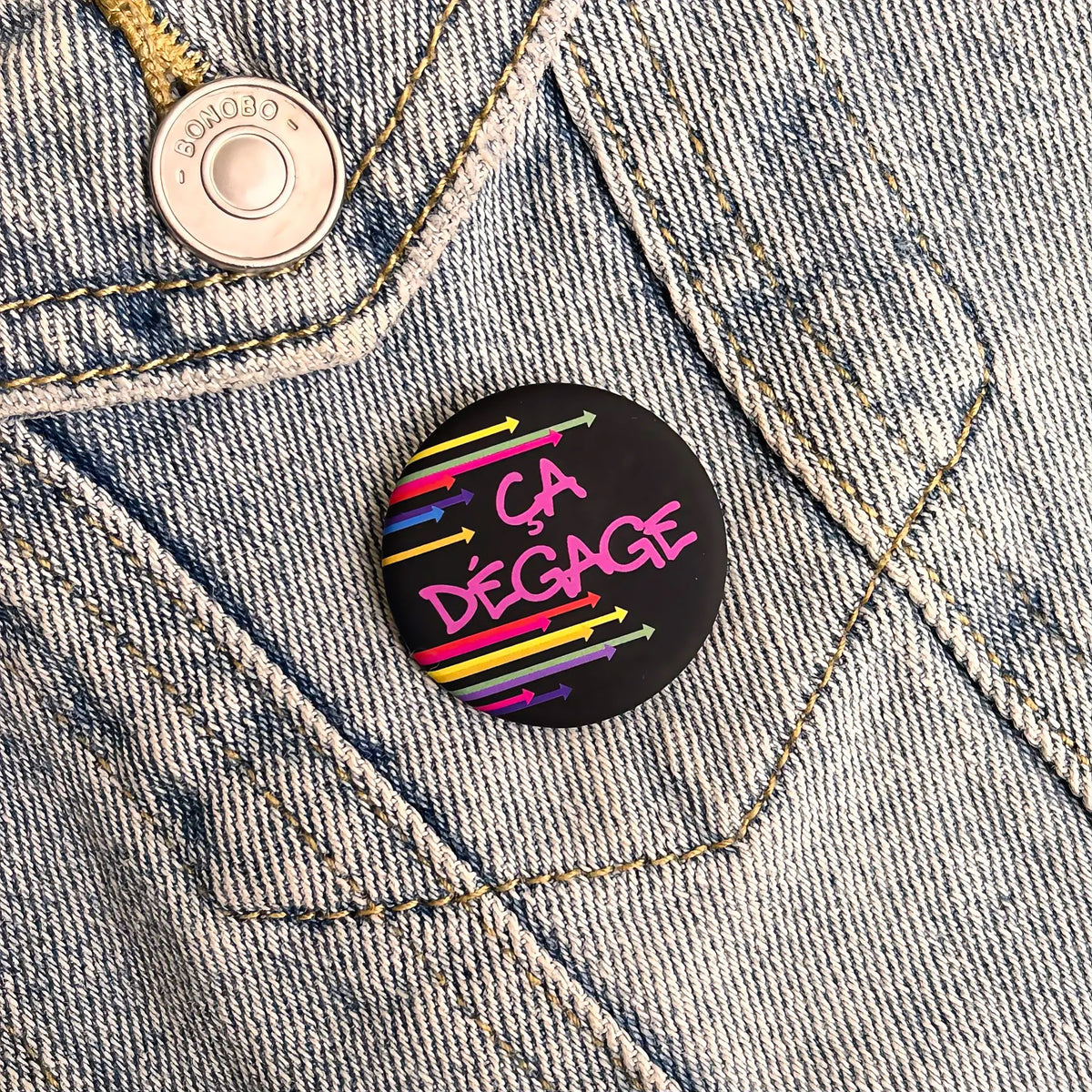 Badge « Ça dégage »