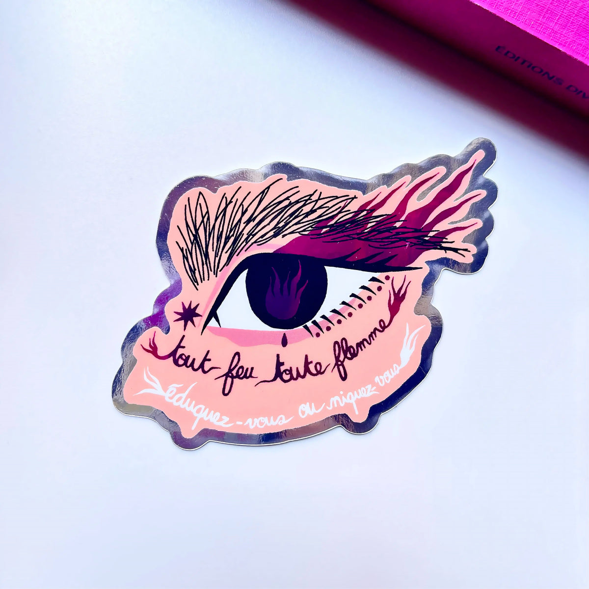 Stickers « Tout feu Toute flemme. Éduquez-vous ou niquez-vous »