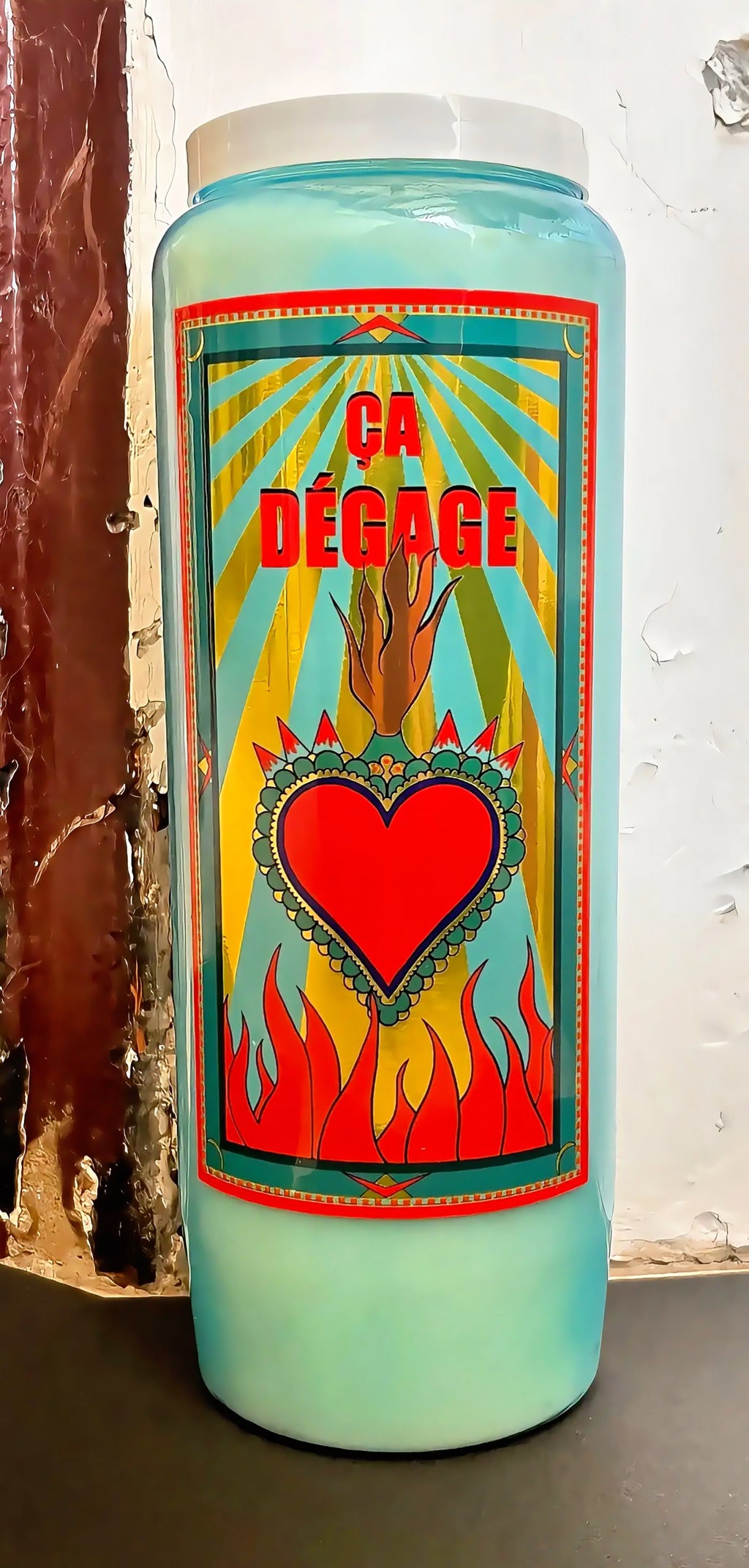 Cierge « Ça dégage »